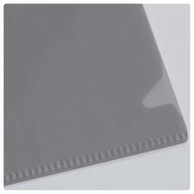 Pasta L Dac A4 Plastica Fumê Preto com 10 Unidades 30x22cm