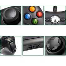 Controle USB com Fio Preto Xbox360 Vídeo Game Computador