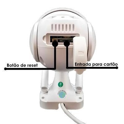 Câmera Ip Prova D'agua Visão Noturna Hd
