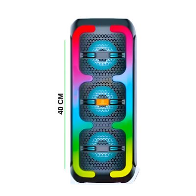 Caixa de Som Portátil Bluetooth 50W LED