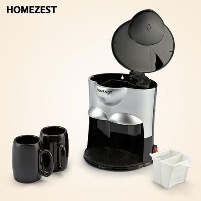 Cafeteira Homezest 2 Copos 300ml – Compacta, Prática e Elegante (110V)