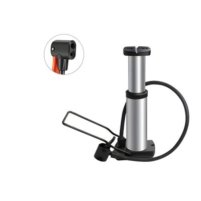 Mini Bomba de Ar Portátil Alavanca Pneu Bicicleta Carro Bola com Trava de Segurança e Mangueira 40cm