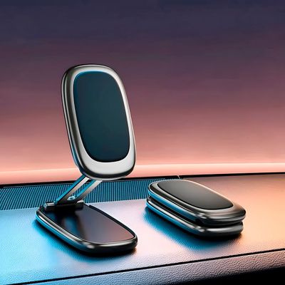 Mini Suporte Magnético Celular Carro Mesa Dobrável - Universal, Compacto e Ideal para Carro e Mesa