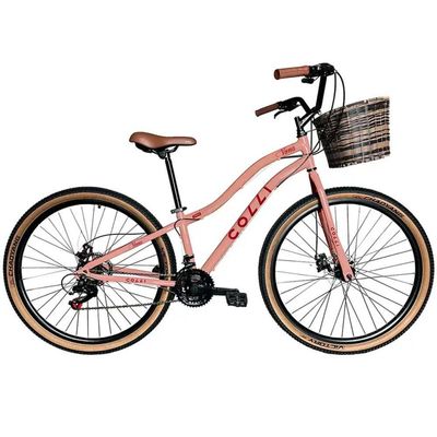 Bicicleta Colli Viena A.29 F.disco 21v C- Cesto - 610c-0142d Rosa Blush