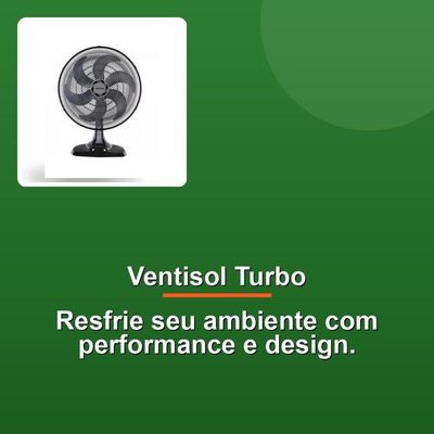 Ventisol Ventilador Turbo 50cm Preto 127v
