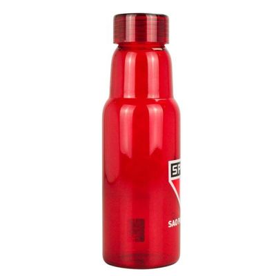 Garrafa de Vidro Vermelha Escudo São Paulo FC 500ml Oficial