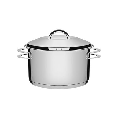 Jogo de Panelas Tramontina Solar 3 Peças em Aço Inox com Fundo Triplo