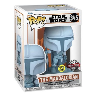 Funko Pop Star Wars 345 The Mandalorian glows in the dark