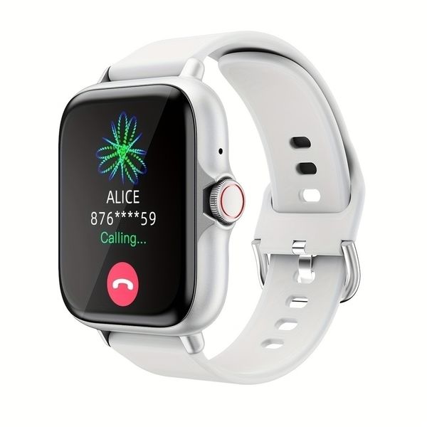Relógio Inteligente DESERTCAT Pulseira de Silicone À Prova D'Água Branco