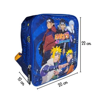 Kit Mochila De Carrinho, Estojo E Lancheira Naruto Leaf