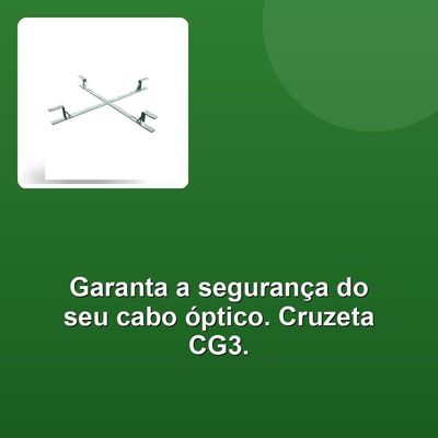 Cruzeta Metálica Cg3 P- Cabos ópticos