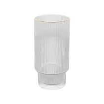 Conjunto 2 Copos Altos De Cristal Com Fio De Ouro 400 Ml Lines Wolff