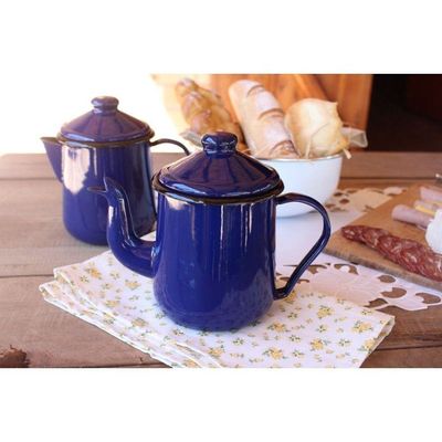 Cafeteira Tradicional Esmaltada Azul 1,1 L Ewel