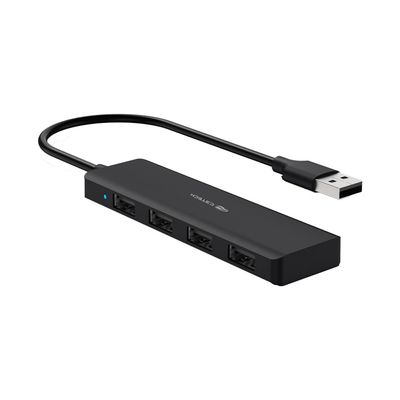 Hub USB 2.0 4 Portas USB Femêa Preto Até 480 Mbps HU-230BK