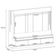 Estante Painel para TV 75 Pol com LED Mound B01 Off White Cinamomo - Lyam Decor