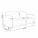 Sofá 3 Lugares Sala Living Industrial 200cm Senna K01 Couríssimo Preto - Lyam Decor