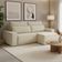 Sofá 4 Lugares Retrátil Reclinável Para Sala de Estar 280cm Nicastro F04 Linho Creme - Lyam Decor