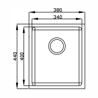 CUBA GHELPLUS PREMIUM ACETINADA DE EMBUTIR 38x44x20 20.03.30530