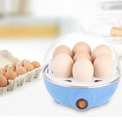 Cozedor Eletrico A Vapor Ovos Egg Cooker |  fácil de usar, lavar e transportar  - Azul