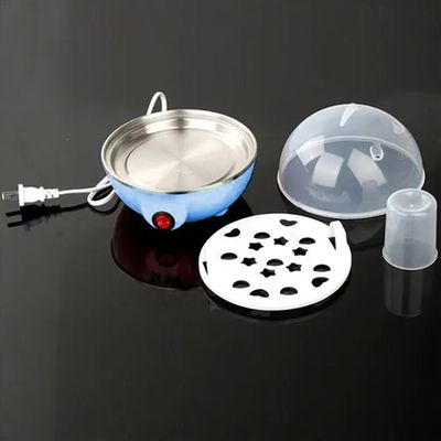 Cozedor Eletrico A Vapor Ovos Egg Cooker |  fácil de usar, lavar e transportar  - Azul