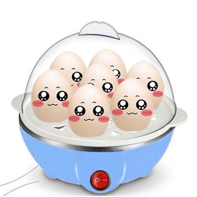Cozedor Eletrico A Vapor Ovos Egg Cooker |  fácil de usar, lavar e transportar  - Azul