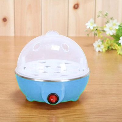 Cozedor Eletrico A Vapor Ovos Egg Cooker |  fácil de usar, lavar e transportar  - Azul