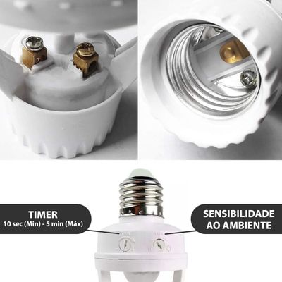 Sensor De Presença Fotocélula Liga/Desliga