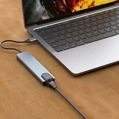 Hub USB C 5 em 1 Adaptador Informática Computador