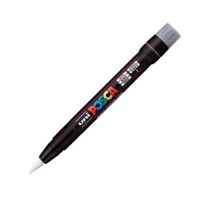Marcador Multiuso Uni Posca Brush - Mitsubishi Branco