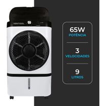 Climatizador Evaporativo Cli09 Ventisol 9 L Gelo Filtro Colmeia Portátil Silencioso 65w Residencial e Comercial 110V