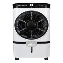 Climatizador Evaporativo Cli09 Ventisol 9 L Gelo Filtro Colmeia Portátil Silencioso 65w Residencial e Comercial 110V