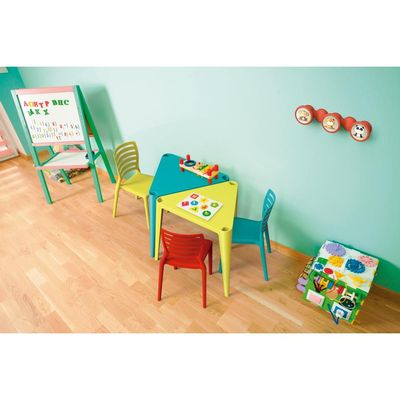Mesa Infantil Tramontina Sofia em Polipropileno e Fibra de Vidro Amarelo
