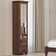 Sapateira Vertical Multiuso Com Espelho 1 Porta 1 Gaveta Zahav F06 Café - Lyam Decor