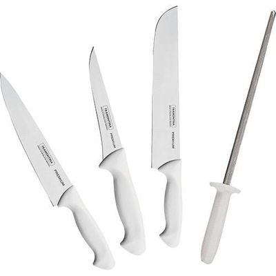 Jogo de Facas para Churrasco Tramontina em Aço Inox com Cabo Polipropileno 4 Peças