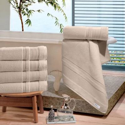 Toalha De Rosto Bouton/Buettner Algodão Egípcio 50cmx80cm Aliance Palha