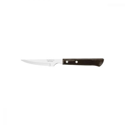 Faca para Churrasco Tramontina com Lâmina em Aço Inox e Cabo em Madeira Polywood Castanho 4"