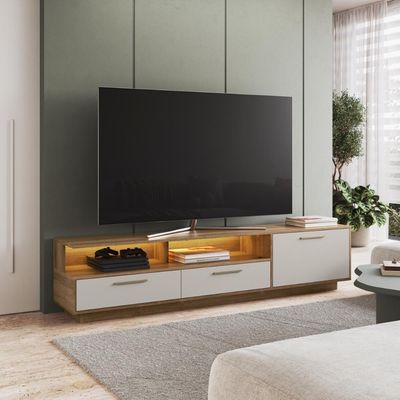 Rack Para Tv Até 75 Polegadas Com Iluminação Led Ravenna Arenas