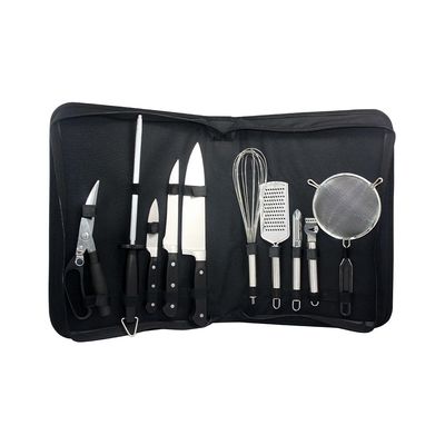 Jogo para Churrasco Fracalanza em Inox com Bolsa de Nylon com 10 Peças