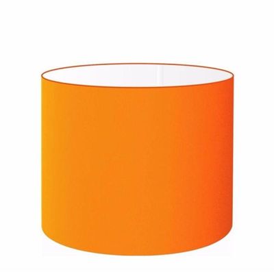 Cúpula Abajur Cilíndrica Cp-7019 ø40x30cm Laranja