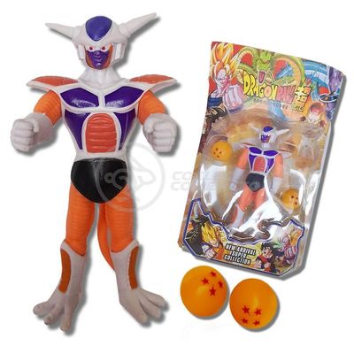 Boneco Articulado Freeza 2 Forma - Dragon Ball Z Action Figure Com Conjunto De 2 Esferas Do Dragão