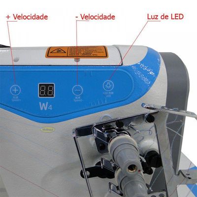Galoneira Plana Fechada Direct Drive 3 Agulhas Jk-w4+m 110v 110V