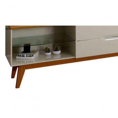 Rack Para Tv Limit Off White Com Nature - Moveisaqui