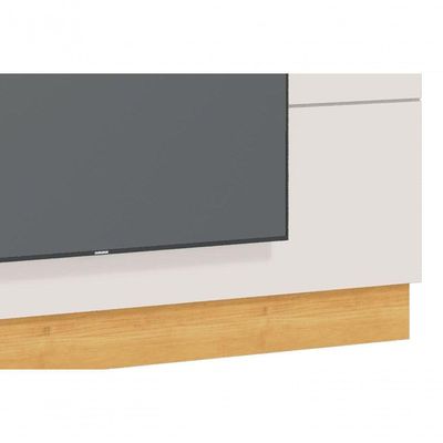 Painel Para Tv Classic 2.2 Off White Com Nature - Imcal Móveis