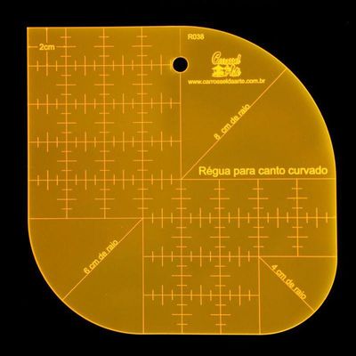 Régua Para Patchwork Canto Curvado