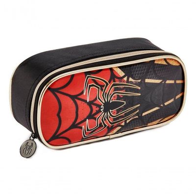 Mochila Rodinha Homem Dark Spider Aranha Estojo Lancheira