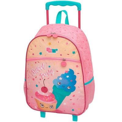 Mochila Rodinha Menina Pack Me Sweet Party Cor Rosa