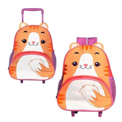 Mochila De Rodinha Infantil - Gato