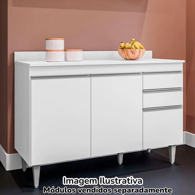 Tampo Para Balcao 120 Cm Bp Branco Eratto Moveis Branco