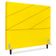 Cabeceira Queen 160 Cm Com Frame Cristal Suede Amarelo Artte Amarelo