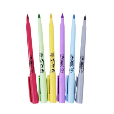 BRUSH PEN TURMA DA MÔNICA PERFUMADA - 6 CORES - NEWPEN